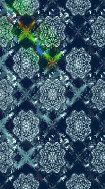 Raster Henna tarzı. Sınır Kızılderili çiçekli paisley patten. Etnik Mandala havlusu. Tebrik kartı geçmişi, boyama kitabı, arkaplan ve tekstil için kullanılabilir. Taslak süsleme izi.