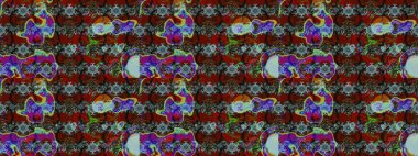 Klasik çiçek desenli. Paketleme, tekstil, duvar kâğıdı için çiçek eskizi. Yumuşak fayans. Raster 'ın taze dokusu. Yumuşak pamuk tasarımı.