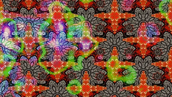 Renkli Yaz Temalı eskiz kalıbı. Sevimli çiçek raster deseni. Düz Çiçek Elementleri Tasarımı. Modaya uygun kumaş deseni.