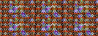 Vadinin çiçekleri kahverengi renklerde. Raster çiçek desenleri çiziyor..