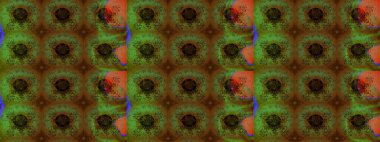 Kahverengi renkli çiçekler. Raster düz çiçek çizim deseni. Tasarım hediye paketi, tebrik kartları, posterler ve afiş tasarımı.