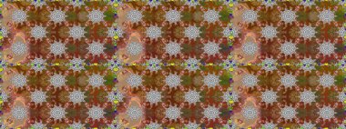 Üst manzara, yumuşak stil. Sevgililer günü ve tebrik kartı konsepti için şık bir davetiye. Çiçek kompozisyonu, el boyası, hassas şablon. Kahverengi renkte manzaralı çiçek deseni.