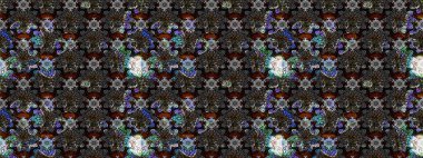 Ev dekoru. Fantezi çiçekli eskiz deseni, doğal duvar kağıdı, çiçek desenli kıvrım çizimi. Paisley el çizimi elementler.