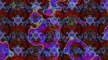 Düz Çiçek Elementleri Tasarımı. Kahverengi renkli çiçekler. Sevimli çiçek raster deseni. Renkli Yaz Teması çizim şablonu.