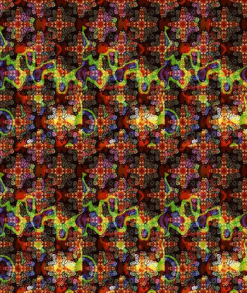 Düz Çiçek Elementleri Tasarım Raster illüstrasyonu. Çiçekli çiçek deseni, suluboya. Kahverengi renkli çiçekler. Renkli Bahar Teması Eskiz Şablonu.