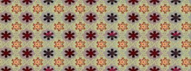 Raster illüstrasyonu. Moda baskısı, albüm, ambalaj kağıdı ve duvar kağıdı için zarif dekoratif süslemeler. Gri renkli şirin çiçekler. Küçük çiçekli basit bir çiçek çizimi..