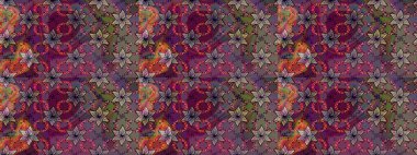 Mor renkli çiçekler. Elle boyanmış suluboya resim çizimi çiçekler ve bitkiler.