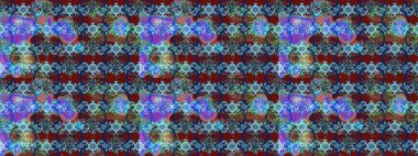 Suluboya çizim kalıbı. Çiçek izi. Suluboya tarzında mavi renkte çiçekler.