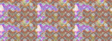 Çiçeksel çizim kalıbının yansıması. Vadinin gri renkli çiçekleri.