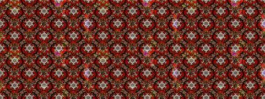 Düz Çiçek Elementleri Tasarımı. Sevimli çiçek raster deseni. Sketch Colour Spring Theme eskiz kalıbı. Kahverengi renkte çiçekler.