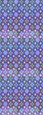 Raster illüstrasyonundaki çiçek desenli çizim. Suluboya tarzında mavi renkte çiçekler.