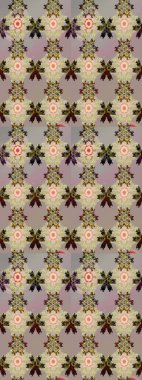 Çiçekli bahar çiçekleri. Motley illüstrasyonu. Küçük renkli çiçekler. Moda baskıları için zarif bir şablon. Küçük çiçekte şirin desenler.