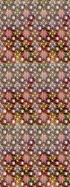 Sabıka fotoğraflarında, bebek kıyafetlerinde, duvar kâğıtlarında, paket kutularında falan kullanılabilir. Zarif, parlak ve eskiz kahverengi çiçek deseni tasarımı.