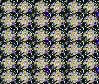 Küçük çiçekteki sevimli çiçek deseni. Gri renkli çiçekler.