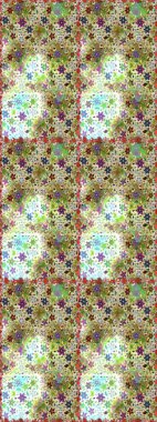 Hoş bir çiçek geçmişi var. Güzel kumaş deseni. Küçük çiçekteki kusursuz desen. Raster illüstrasyonu.