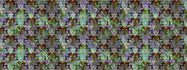 Gri renkli güzel çiçekli eskiz deseni, suluboya çiçek deseni, duvar kağıdı, kart ya da kumaş için fayanslı. Raster..