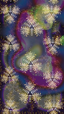 Raster düz çiçek çizim deseni. Gri renkli çiçekler. Tasarım hediye paketi, tebrik kartları, posterler ve afiş tasarımı.