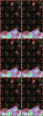 Raster dikişsiz çiçek deseni. Vadinin çiçekleri siyah ve kahverengi renklerde.