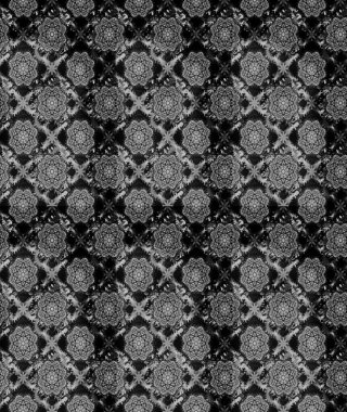 Suluboya çiçekli çiçek deseni. Raster illüstrasyonu. Gri renkli güzel tekstil.