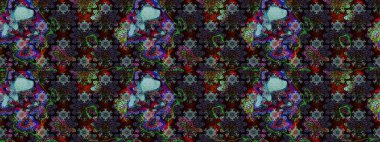 Çiçek arkaplanlı soyut zarafet eskiz deseni. Raster Güzel kumaş deseni.