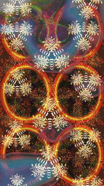 Moda baskıları için zarif bir şablon. Çiçekli bahar çiçekleri. Küçük renkli çiçekler. Küçük çiçekte güzel bir desen. Motley illüstrasyonu.