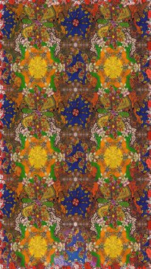 Suluboya, elle çizilmiş. Eskiz arkaplan modeli. Raster illüstrasyonu. Kahverengi yapraklı yabani çiçekler.