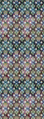 Kumaş, tekstil, duvar kağıdı baskısı için. Eski usul. Raster. Raster illüstrasyonu. Eskiz geçmişi. Tomurcukları çiçekli sevimli çiçek deseni..