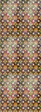 Çiçek deseni. Raster illüstrasyonu. Şatafatlı bahar bahçesi dokusu. Çiçek çizimi arkaplanı.