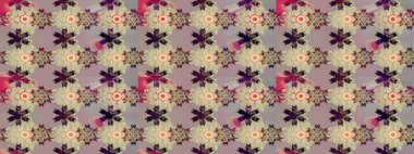 Kumaş desenli papatya çiçeği detayı. Bej renkte çiçekler.