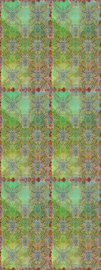 Raster illüstrasyonunda kusursuz çiçek deseni. Süslü kumaş deseni. Renkli Bahar Temalı Kusursuz Arkaplan. Düz Çiçek Elementleri Tasarımı.