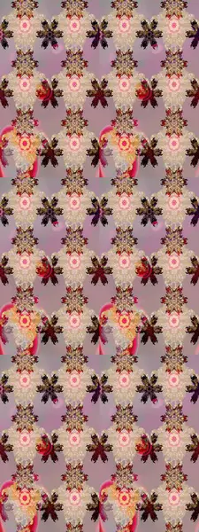 Raster illüstrasyonundaki çiçek desenli çizim. Suluboya stilinde bej renkte çiçekler.