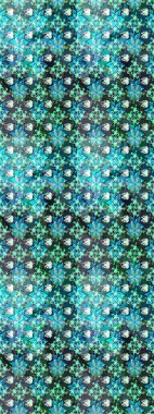 Mavi renkli çiçekler. Raster düz çiçek çizim deseni. Tasarım hediye paketi, tebrik kartları, posterler ve afiş tasarımı.