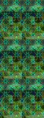 Küçük çiçekli şirin bir desen. Çiçek ve yapraklı çiçek deseni. Raster illüstrasyonu.