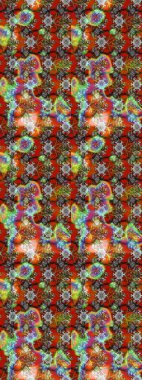 Raster illüstrasyonu. Küçük çiçekli basit bir çiçek çizimi. Moda baskısı, albüm, ambalaj kağıdı ve duvar kağıdı için zarif dekoratif süslemeler. Kahverengi renkte şirin çiçekler..