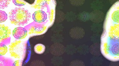 Raster Hip kumaş deseni. Eskiz Vintage Çiçek Deseni.