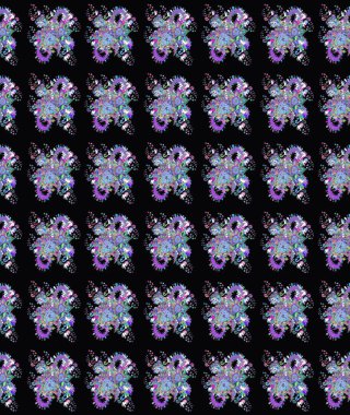 Renkli Bahar Teması eskiz kalıbı. Düz Çiçek Elementleri Tasarımı. Raster güzel kumaş deseni çiziyor. Çiçek deseni.