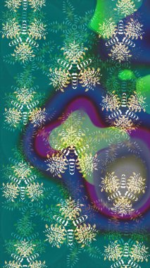 Küçük renkli çiçekler. Küçük çiçekte güzel bir desen. Motley illüstrasyonu. Moda baskıları için zarif bir şablon. Mavi çiçekli bahar çiçekleri.