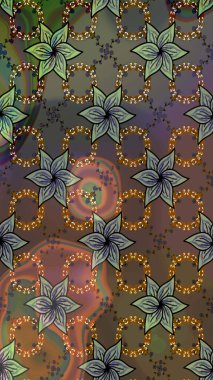 Raster Moda kumaş deseni. Çizgi çizimi kalıbı. Şirin çiçekler..