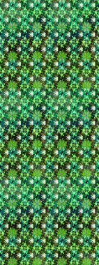 Yeşil renkli çiçekler. Raster düz çiçek çizim deseni. Tasarım hediye paketi, tebrik kartları, posterler ve afiş tasarımı.