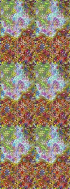 Raster suluboya çiçek deseni, narin çiçekler, nötr ve kahverengi çiçekler, tebrik kartı şablonu. Güzel kumaş deseni.