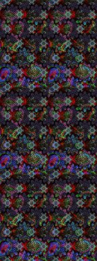 Çiçek desenli eskiz. Gömlek baskısı için çiçek boyası. Siyah renkte çiçekler.