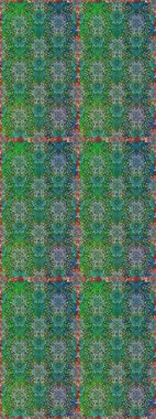 Kusursuz Chichi kumaş deseni. Renkli Bahar Temalı Kusursuz Arkaplan. Düz Çiçek Elementleri Tasarımı. Çiçek deseni. Raster illüstrasyonu.