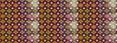 Eskiz tarzı kahverengi renklerde. El yapımı çiçek ve bitki koleksiyonu. Raster illüstrasyonu. Raster illüstrasyonu. Şirin karalamalı çiçek deseni çiz..