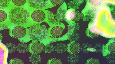 Süslü kumaş deseni. Raster deseni. Çiçekli çiçek deseni, suluboya..