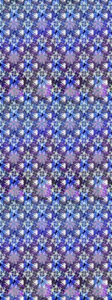 3D çiçekler, eskiz. Mavi renklerde. Raster illüstrasyonu.