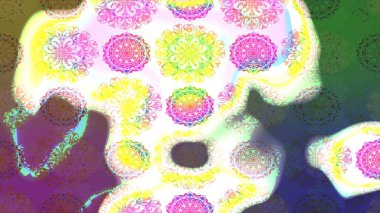 Düz Çiçek Elementleri Tasarımı. Raster illüstrasyonundaki çiçek desenli çizim. Renkli Bahar Teması eskiz kalıbı. Tarafsız renklerde çiçekler.