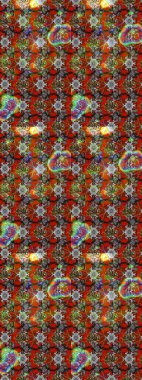 Raster illüstrasyonundaki çiçek desenli çizim. Gri renkli çiçekler.