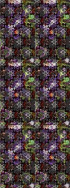 Kızılderili desenli desenli desenli şal deseni. Tekstil, tebrik kartı, boyama kitabı, telefon kılıfı baskısı için kullanılabilir. Raster Henna dövme stili. Etnik Mandala süsü.