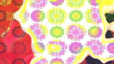 Beyaz renkli çiçekler. Hediye ambalaj kağıdı, tebrik kartları, posterler ve pankart tasarımı. Raster düz çiçek çizim deseni.