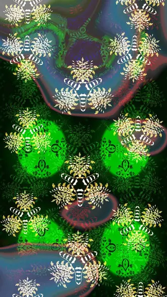 Modern çiçek arkaplanı. Parlak renkli çiçekli ve yeşil yapraklı harika bir çiçek deseni. Halk tarzı. Moda baskıları için zarif bir şablon.